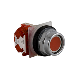 9001KR2RH6 – Push-button, Harmony 9001K, metal, recessed, red, 30mm, spring return, 1 NC