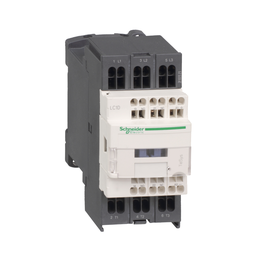 LC1D123FE7 – IEC contactor, TeSys D, nonreversing, 12A, 7.5HP at 480VAC, 3 phase, 3 pole, 3 NO, 115VAC 50/60Hz coil, open style