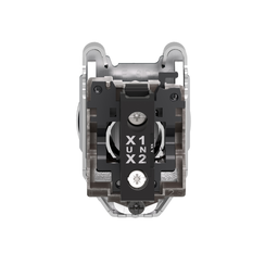 XB4FVG6 – Pilot light, Harmony XB4,metal, blue flush mounted, 30mm, plain lenswith universal LED, 110…120V AC