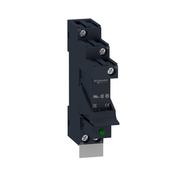 RSB1A120B7PV – Interface plug-in relay, Harmony electromechanical relays, pre-assembled, 12A, 1CO, with LED, 24V AC