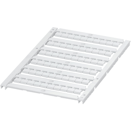 NSYTRABFPV6 – Marking card, Linergy TR, flat, 6mm, unprinted with 6 strips, 60 characters, White, set of 10