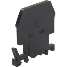 9080GMB6B – Terminal block, Linergy, end barrier, black color, for 9080GM6 or 9080GR6 terminal block