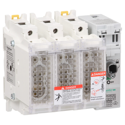 GS2EU3N – Switch disconnector fuse, TeSys GS, 3P, 30A, fuse type UL, size J