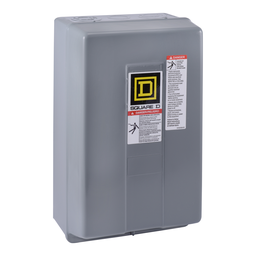 8502SDG2V02S – NEMA Contactor, Type S, nonreversing, Size 2, 45A, 25HP at 575VAC, 3 phase, up to 100kA, 3 pole, 120VAC coil, NEMA 1