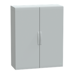 NSYPLA12104G – Floor standing polyester enclosure, Thalassa PLA, plain door, completely sealed, 1250x1000x420mm, IP65, IK10