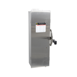 DTU362DS – Safety switch, double throw, non fusible, 60A, 600V, 3 pole, 60HP, NEMA 4, 4X, 5, 304 steel