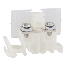 9080GP6 – Terminal block, Linergy, pressure wire connector, natural colored block, 40A, 600V