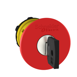 ZB5AS94410 – Head for emergency stop push button, Harmony XB5, switching off, plastic, red mushroom 40mm, 22mm, trigger/latching key release, key 458A
