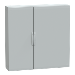 NSYPLA12123G – Floor standing polyester enclosure, Thalassa PLA, plain door, completely sealed, 1250x1250x320mm, IP65, IK10