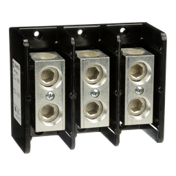 9080LBA364101 – Power distribution block, Linergy, 3 pole, 1 line, 1 load, 420A Cu, 340A Al, 600V