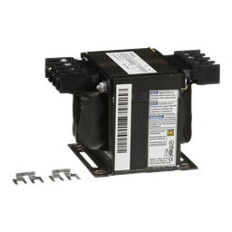 9070T250D23 – Transformer, Type T, industrial control, 250VA, 1 phase, 120x240V primary, 24V secondary, 80C rise