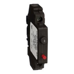 9080GCB30 – Circuit protector, Linergy, thermal magnetic overcurrent, track mount, 3.0A, 250VAC, 65VDC