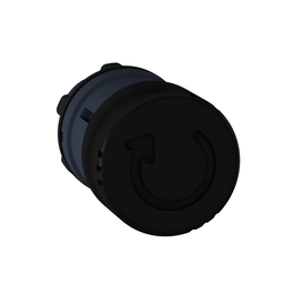 ZB5AS42 – Mushroom push button head 30mm, Harmony XB5, plastic, black, 22mm, latching turn realease