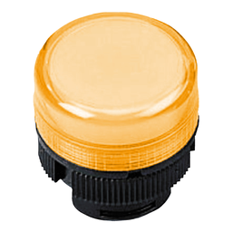 ZA2BV05 – Head for pilot light, Harmony XAC, for incandescent bulb, plastic, yellow cap, 22mm