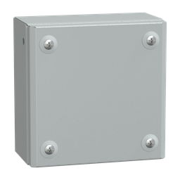 NSYSBM15158 – Metal industrial box plain door H150xW150xD80 IP66 IK10 RAL 7035
