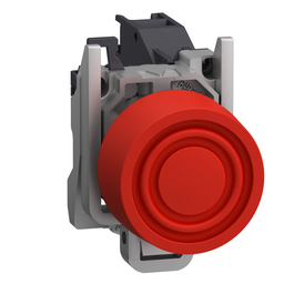 XB4BPS42GEX – Complete push button, Harmony XB4, Explosive atmosphere, pushbutton red with integrated boot