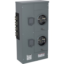 EZML332225CU – Branch unit, EZ Meter-Pak, 225A, 2 x 7 jaw sockets, 208Y/120VAC, lever bypass, ringless, 1200A Cu busbar