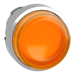 ZB4BH53 – Head for illuminated push button, Harmony XB4, metal, orange projecting, 22mm, push push, universal LED, unmarked