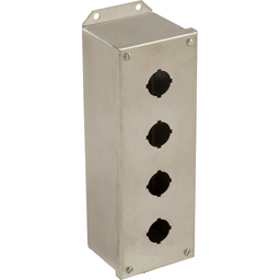 9001KYSS4 – Empty enclosure control station, Harmony 9001K, Harmony 9001SK, stainless steel, 4 cut outs, 30mm