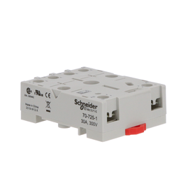 70-725-1 – Socket, SE Relays, 30A, 6 pins, screw connectors, separate contact, for 725 power relay