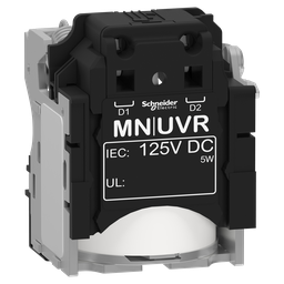 LV429413 – Undervoltage release MN, ComPacT NSX, rated voltage 125VDC, screwless spring terminal connections