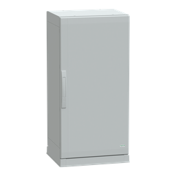 NSYPLAZ1054G – Floor standing polyester enclosure, Thalassa PLA, plain door, open bottom, 1000x500x420mm, IP54, IK10