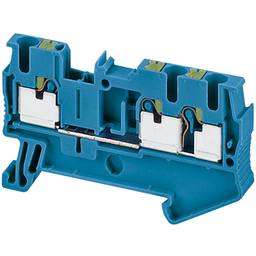 NSYTRP23BL – Terminal block, Linergy TR, push-in type, feed through, 3 points, 2.5mm², blue, set of 50