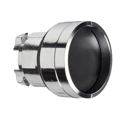 ZB4BA26 – Head for non illuminated push button, Harmony XB4, metal, recessed, black, 22mm, spring return, unmarked