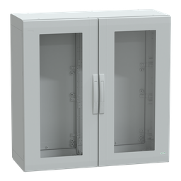 NSYPLA10104TG – Floor standing polyester enclosure, Thalassa PLA, glazed door, completely sealed, 1000x1000x420mm, IP65, IK08
