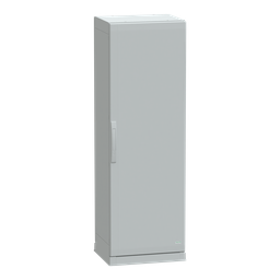 NSYPLAZ1554G – Floor standing polyester enclosure, Thalassa PLA, plain door, open bottom, 1500x500x420mm, IP54, IK10
