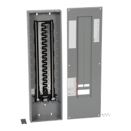 HOM60120L225PC – Load center, Homeline, 1 phase, 60 spaces, 120 circuits, 225A convertible main lugs, PoN, NEMA1, combo cover