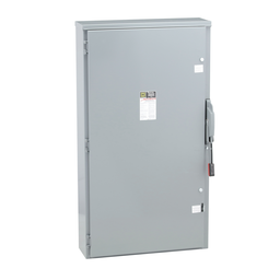 H325NR – Safety switch, heavy duty, fusible, 400A, 4 wire, 3 pole, 1 neutral, 125hp, 240VAC/250VDC, NEMA 3R