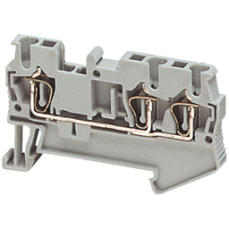 NSYTRR23 – Terminal block, Linergy TR, spring type, feed through, 3 points, 2.5mm², grey, set of 50