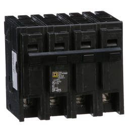 HOM2150 – Mini circuit breaker, Homeline, 150A, 4 pole, 120/240VAC, 10kA AIR, standard type, plug in, UL