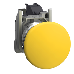 XB4BC51GEX – Complete push button, Harmony XB4, Explosive atmosphere, yellow mushroom pushbutton