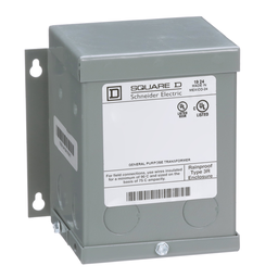 150SV43A – Transformer, buck boost, encapsulated, 0.15kVA, 1 phase, 120x240V primary, 12/24V secondary, NEMA 3R, 55C rise