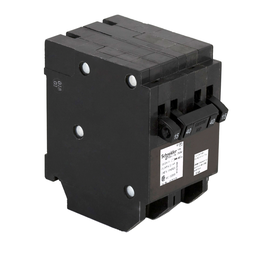 CHOMT1515240CP – Quad tandem circuit breaker, Homeline, 2 x 1 pole at 15A, 1 x 2 pole at 40A, 120/240VAC, 10kA AIR, plug in, UL