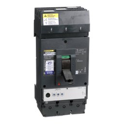 LJA36400U31XSA – Circuit breaker, PowerPacT L, 400A, 3 pole, 600VAC, 25kA, I-Line, MicroLogic 3.3, 80%, ABC, shunt