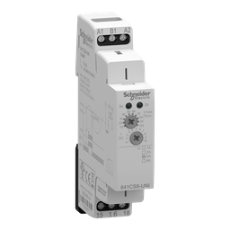841CS8-UNI – Current sensor relay, SE Relays, SPDT, 15A, 24 to 240 VAC, 1 time scale, 800 mA to 8 A, DIN mounting