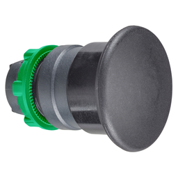 ZB5AC2 – Head for non illuminated pushbutton, Harmony XB5, plastic, black, mushroom 40mm, 22mm, spring return