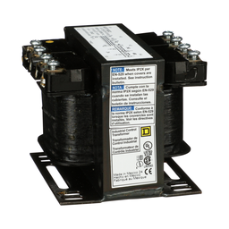 9070T100D2 – Transformer, Type T, industrial control, 100VA, 1 phase, 240x480V primary, 24V secondary, 55C rise