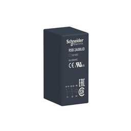 RSB2A080JD – interface plug-in relay, Harmony electromechanical relays, 8A, 2CO, 12V DC