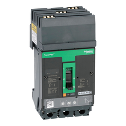 HLA36150U31X – Circuit breaker, PowerPacT H, 150A, 3 pole, 600VAC, 50kA, I-Line, Micrologic 3.2, 80%, ABC