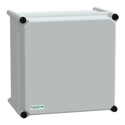 NSYPLSC2727G – PLS box, polyester rear, opaque PC cover IP66 27x27x18cm