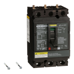 HGL36000S15LUYE – Automatic switch, PowerPacT H, 150A, 3 pole, 600VAC, 18kA, lugs, magnetic, control wire ON end, handle ext