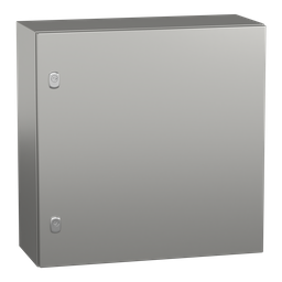 NSYS3X6625H – Wall mounted enclosure, PanelSeT S3X, stainless steel 316L, plain door, 600x600x250mm, IP66