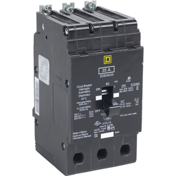 Square D EDB36100 3-Pole 100 Amp 600 Star/347 VAC Thermal Magnetic Panelboard Circuit Breaker