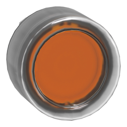 ZB4BW553 – Head for illuminated push button, Harmony XB4, metal, orange flush, 22mm, universal LED, spring return, clear boot