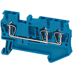 NSYTRR23BL – Terminal block, Linergy TR, spring type, feed through, 3 points, 2.5mm², blue, set of 50