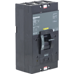 LAP36300MB – Circuit breaker, LA, 300A, 3 pole, 600VAC, 22kA, 250VDC, 10kA, lugs on OFF end, thermal magnetic, short handle